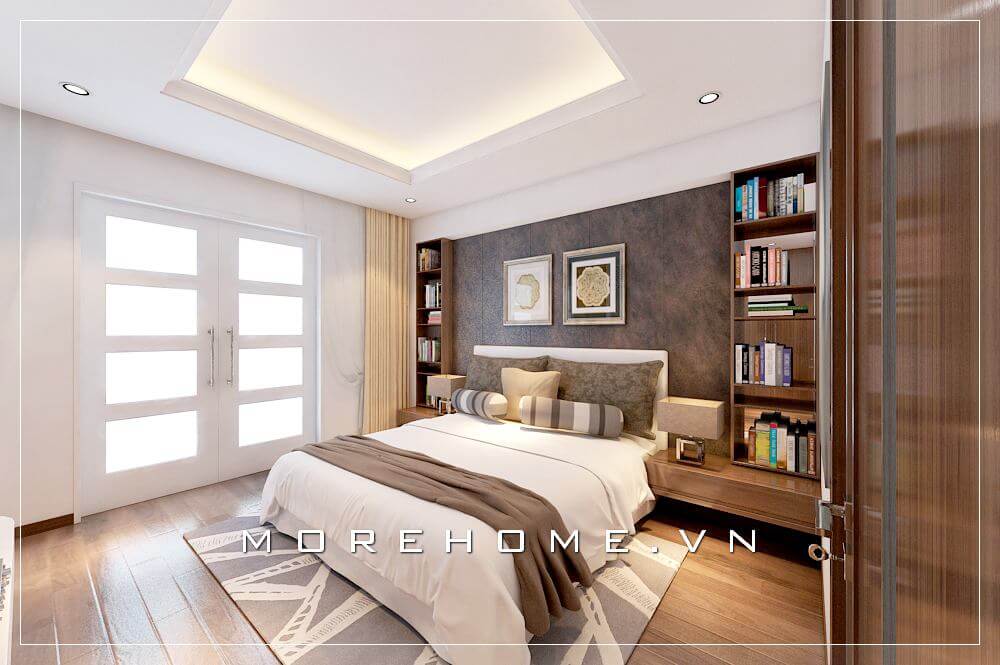 Thiết kế nội thất phòng ngủ gỗ